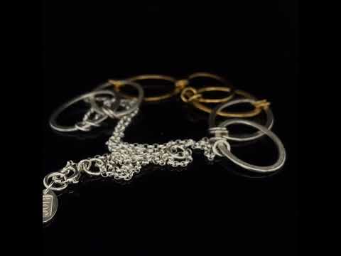 Video of Heather O'Connor's Contemporary Sterling Silver Ellipse Chain Necklace. Available on DESIGNYARD.com and in our Jewelry Store Dublin, Ireland.