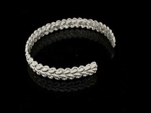 Video of Brigitte Adolph's Sterling Silver Bordure Statement Cuff Bracelet. Available on DESIGNYARD.com #1 for Contemporary Jewellery Dublin, Ireland. Free Worldwide Shipping with DHL.