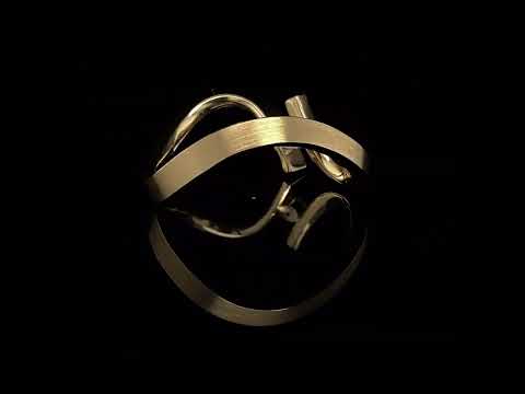 Video of Cardillac's Contemporary 14k Yellow Gold Touch Diamond Alternative Engagement Ring. Available on DESIGNYARD.com and in our Jewellery Shop Dublin, Ireland. Free Worldwide Shipping with DHL.