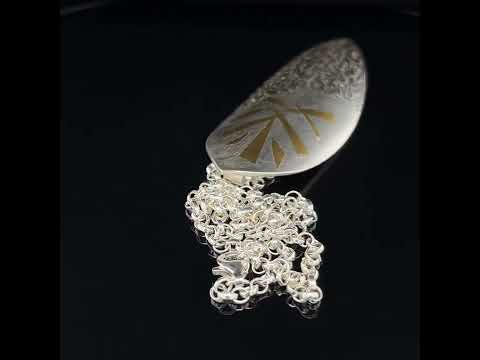 Cassie McCann irish design irish made Sterling Silver Shelly Banks Pendant DESIGNYARD number 1 for contemporary jewellery Dublin Ireland.