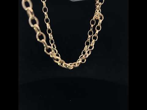 Video of 9k Yellow Gold Extra Long Gold Chain. Available on DESIGNYARD.com and in our Jewellery Shop Dublin, Ireland. Free Worldwide Shipping with DHL.