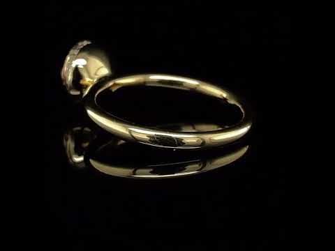 Andrew Geoghegan - 18k Yellow Gold Ruby Diamond Clair De Lune alternative Engagement Ring - DESIGNYARD contemporary jewellery Dublin Ireland.