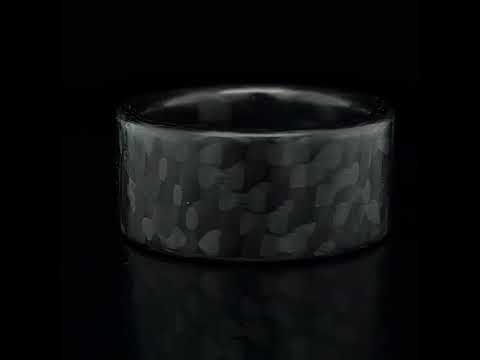 Anne Cohen C6 - Carbon Black Princess Diamond Ring - DESIGNYARD, Dublin Ireland
