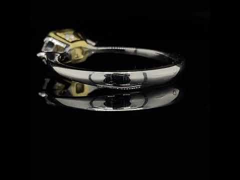 Video of Exquisite Platinum 18k Green Gold Green Diamond Engagement Ring. Available on DESIGNYARD.com and in our Jewellery Shop Dublin, Ireland. Free Worldwide Shipping with DHL.