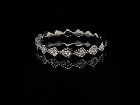 Andrew Geoghegan Platinum Costeira Diamond Wedding Ring
