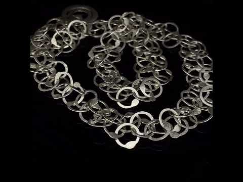 Video of Erik Urbschat's Contemporary Sterling Silver Queue GS Necklace. Available on DESIGNYARD.com and in our Jewellery Shop Dublin, Ireland