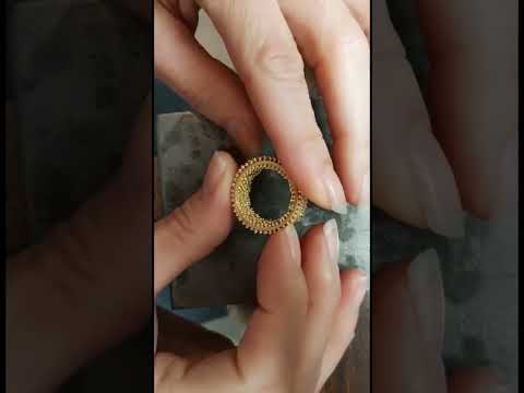 Erik Urbschat - 18k Yellow Gold Hedgehog 8 Ring - DESIGNYARD, Dublin Ireland.