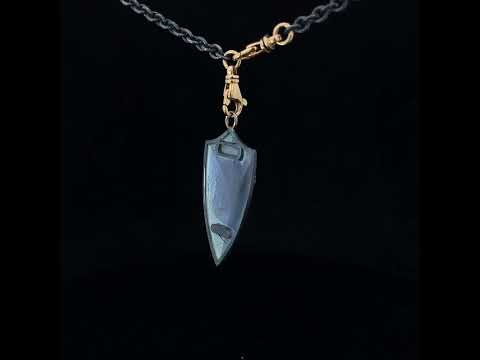 Video of Sam Lafford's 18k Rose Gold & Oxidised Silver Aegis Kalahari Men's Necklace. Available on DESIGNYARD.com and in our Contemporary Jewellery Shop Dublin, Ireland. Free Worldwide Shipping with DHL.
