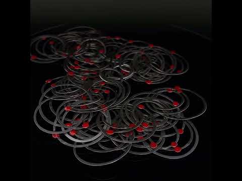 Video of Erik Urbschat's Contemporary Iron Red Dot 3 Necklace. Available on DESIGNYARD.com and in our Jewellery Shop Dublin, Ireland.