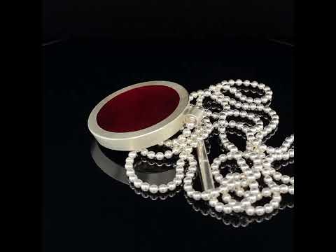 Video of Monika Jakubec's Sterling Silver Red Extra Long Statement Necklace. Available on DESIGNYARD.com and in our Contemporary Jewellery Shop Dublin, Ireland. Free Worldwide Shipping with DHL.