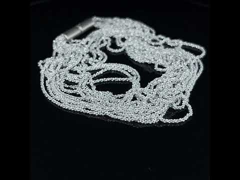 Video of Claudia Milic's Contemporary Sterling Silver Shine Collier Necklace. Available on DESIGNYARD.com and in our Jewellery Shop Dublin, Ireland. Free Worldwide Shipping with DHL.