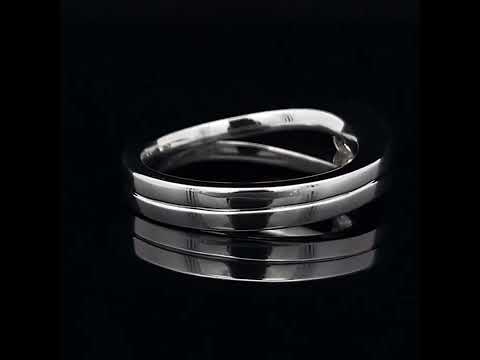 Video of Henrich & Denzel's Platinum Tensio Diamond Engagement Ring. Available on DESIGNYARD.com and in our Contemporary Jewellery Shop Dublin, Ireland. Shipping Worldwide.