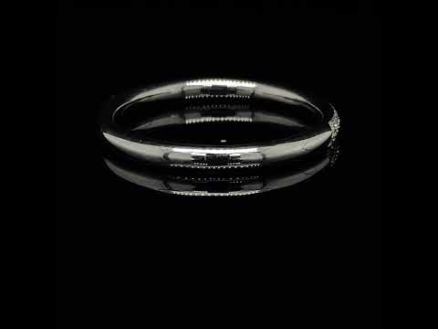 Andrew Geoghegan Platinum Diamond Clair De Lune Wedding Ring