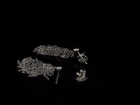 Video of Claudia Milic's Contemporary Sterling Silver Siara Short Drop Designer Earrings. Available on DESIGNYARD.com and in our Jewellery Shop Dublin, Ireland. Free Worldwide Shipping with DHL.