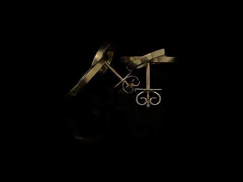 Video of Angela Hubel's Contemporary 18k Yellow Gold Liaison Statement Earrings. Available on DESIGNYARD.com and in our Jewellery Shop Dublin, Ireland. No 1 for Contemporary Jewellery in Europe. Worldwide Shipping.