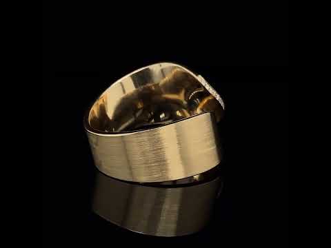 Video of Cardillac's Contemporary 14k Yellow Gold Spaanse Danseres Diamond Alternative Engagement Ring. Available on DESIGNYARD.com and in our Jewellery Shop Dublin, Ireland. Free Worldwide Shipping with DHL.