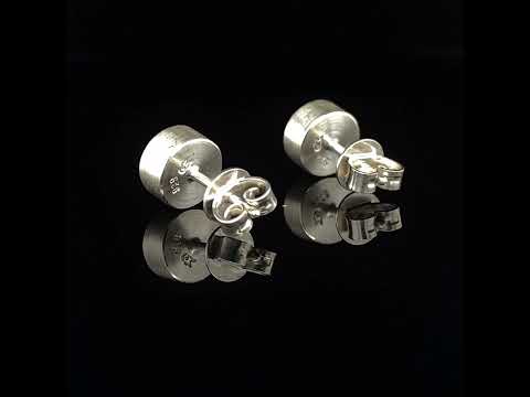 Video of Monika Jakubec's Silver Red Resin Round Micro Stud Earrings. Available on DESIGNYARD.com and in our Contemporary Jewellery Shop Dublin, Ireland. Free Worldwide Shipping with DHL.