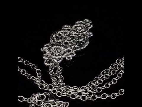 Video of Brigitte Adolph's Elegant 18k White Gold Turandot Diamond Necklace. Available on DESIGNYARD.com and in our Jewellery Shop Dublin, Ireland. Free Worldwide Shipping with DHL. 
