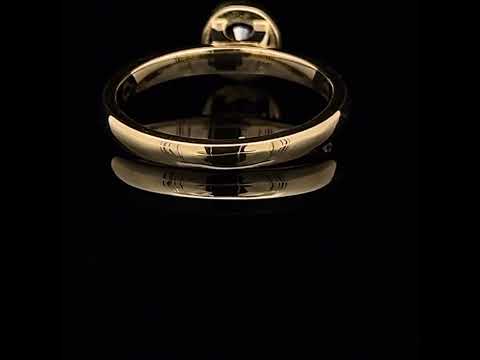 Video of 18k Yellow Gold Mēdēəm Bezəl Black Diamond Engagement Ring. Available on DESIGNYARD.com and in our Jewellery Shop Dublin, Ireland. No 1 for Engagement Rings.