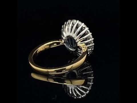 Video of 18k Gold Blue Sapphire Magna Diamond Ring. Available on DESIGNYARD.com and in our Jewellery Shop Dublin, Ireland. Free Worldwide Shipping with DHL.