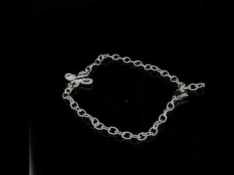 Video of Brigitte Adolph's Sterling Silver Freshwater Pearl Pique Dame Dainty Delicate Bracelet. Available on DESIGNYARD.com No 1 for Contemporary Jewellery Dublin, Ireland.