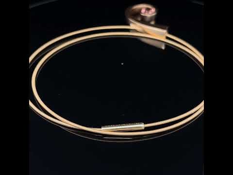 Video of Angela Hubel's Contemporary 18k Rose Gold Brown Zircon Shooting Star Statement Necklace. Available on DESIGNYARD.com and in our Jewellery Shop Dublin, Ireland. Free Worldwide Shipping with DHL. 