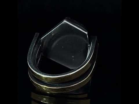 Video of Barbara Bertagnolli's Contemporary 24k Yellow Gold Silver Tanzanite Unique Statement Ring. Available on DESIGNYARD.com and in our Jewellery Shop Dublin, Ireland. Free Worldwide Shipping with DHL.