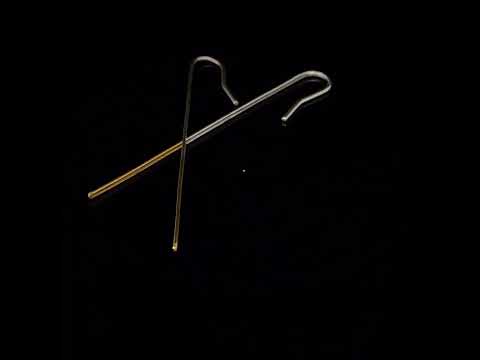 Video of Kokkino's Contemporary Shimmer Single Strand 24k Yellow Gold Plated Silver Earrings. Available on DESIGNYARD.com and in our Jewellery Shop Dublin, Ireland. Shipping Worldwide with DHL.