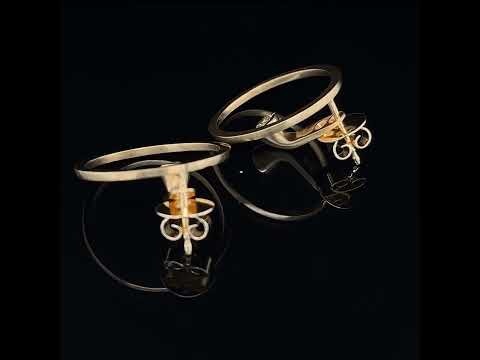 Video of Angela Hubel's Contemporary 18k Rose Gold Treasure Island Cognac Diamond Statement Earrings. Available on DESIGNYARD.com and in our Jewellery Shop No.1 for Contemporary Jewellery Dublin, Ireland. Free Worldwide Shipping with DHL.