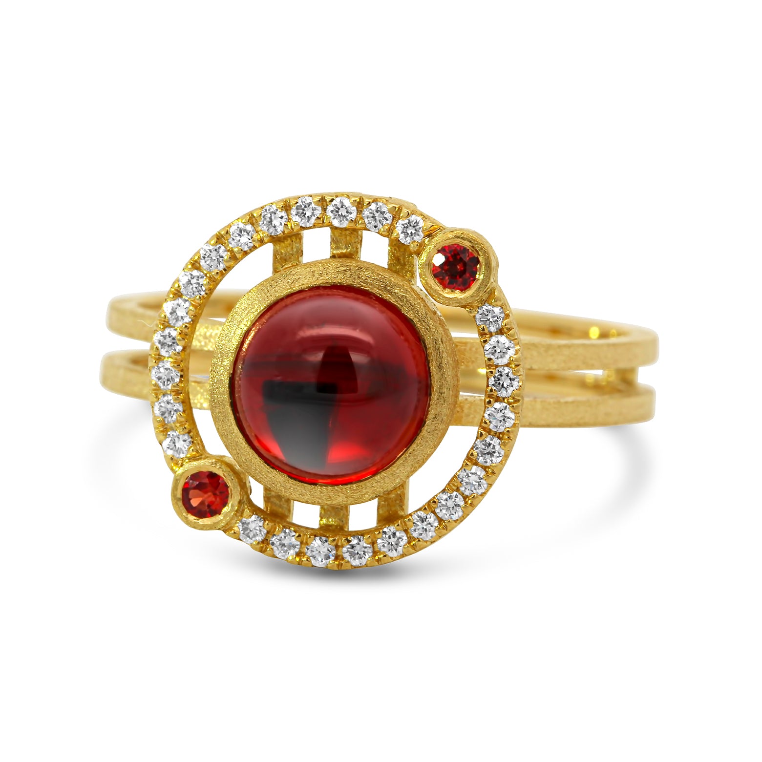 Shimell Madden's Hemi Garnet Nova Engagement Ring by Shimell
