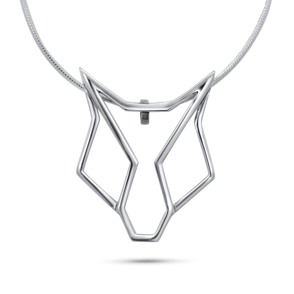 Photograph 1 of Vanessa Ree's Sterling Silver Fox Pendant. Available on DESIGNYARD.com and in our Jewellery Shop Dublin, Ireland. Free Worldwide Shipping with DHL.
