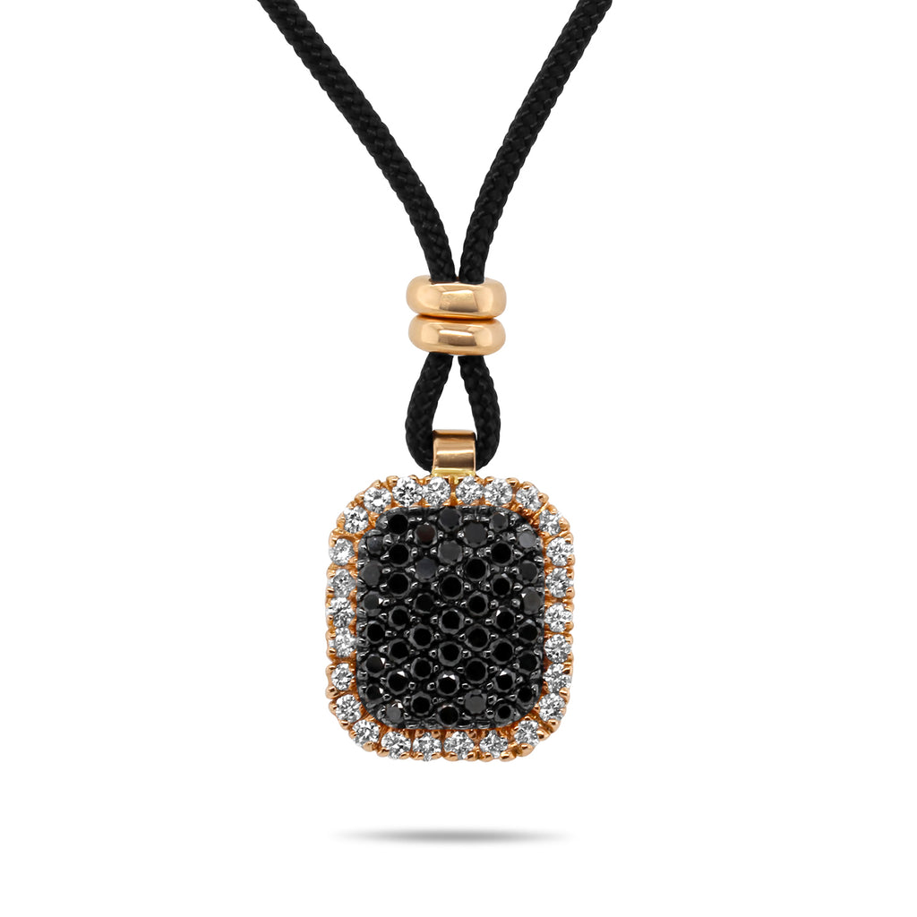 Ronan Campbell - 18k Rose Gold Black Diamond Pendant - DESIGNYARD, Dublin Ireland.