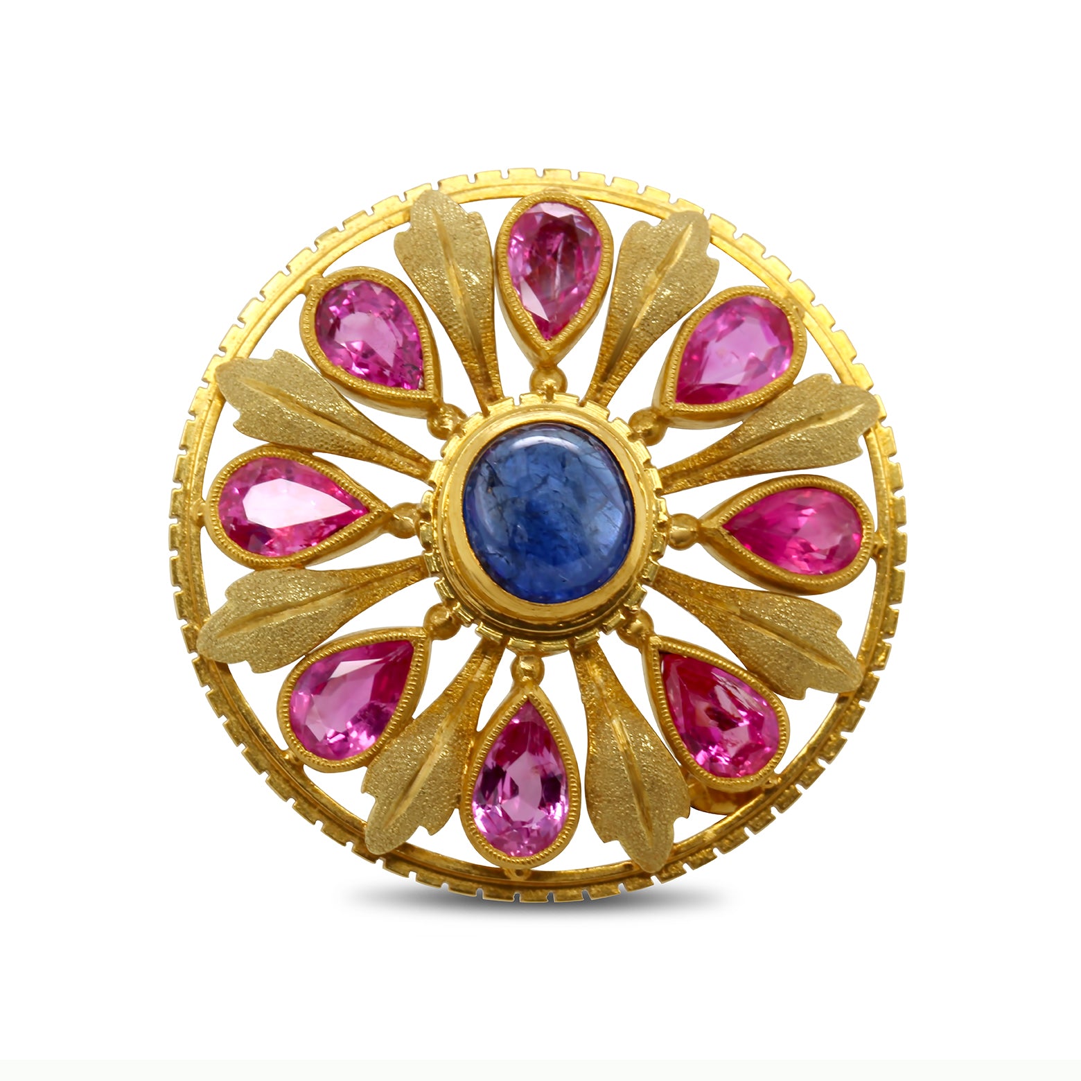 Blue brooch store