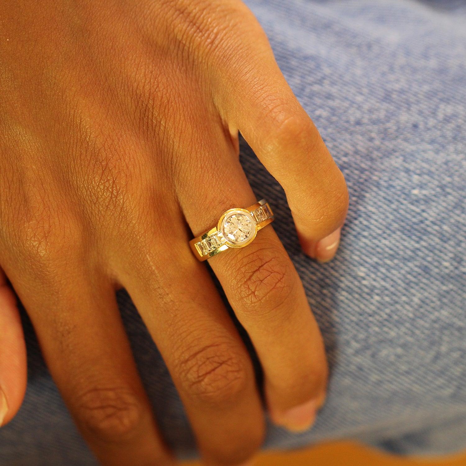 18k diamond best sale ring
