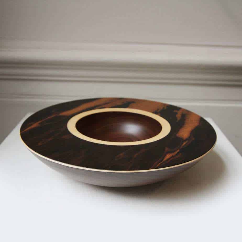 Mark Hanvey - Macassar Ebony Veneer Layered Bowl - DESIGNYARD, Dublin Ireland.