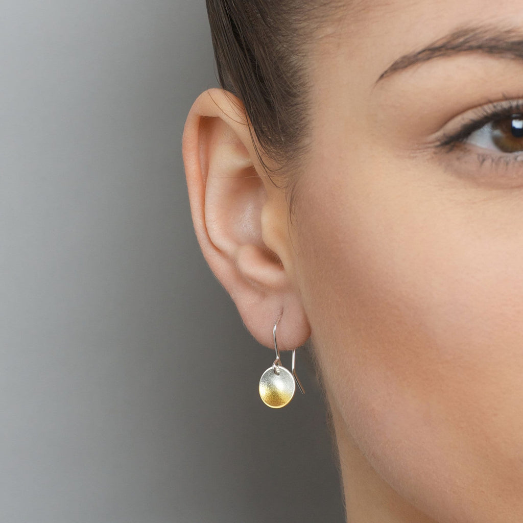 Kokkino - Electra Yellow Gold Plated Drop Earrings - DESIGNYARD, Dublin Ireland.