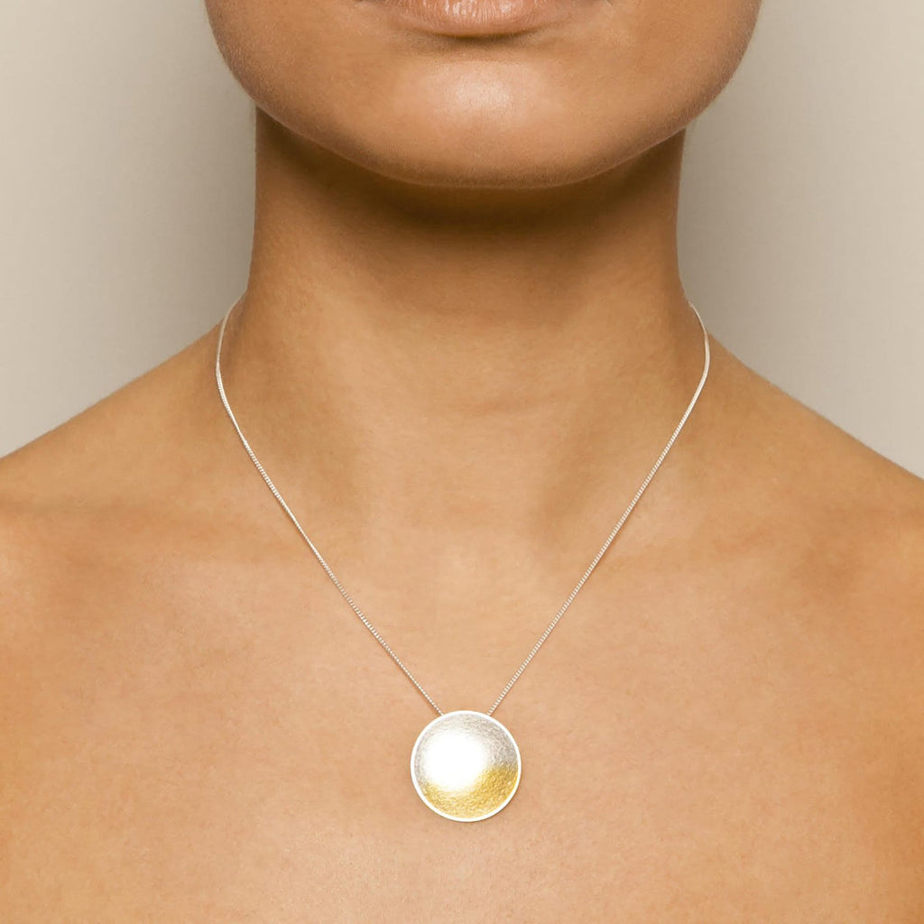 Kokkino - Electra Large 24k Yellow Gold Plated Silver Necklace - DESIGNYARD, Dublin Ireland.