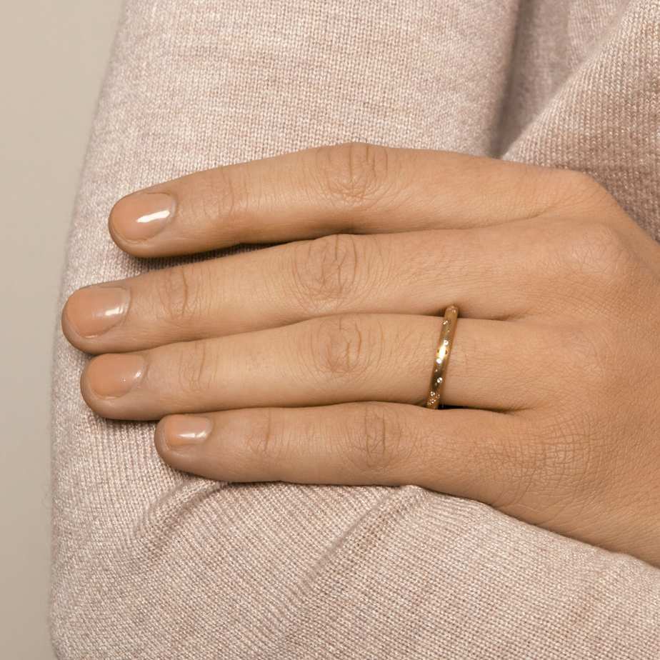 Photograph 3 of Meister's Contemporary 18k Rose Gold Diamond Constellation Eternity Ring. Available on DESIGNYARD.com and in Jewellery Shop Dublin, Ireland. Free Worldwide Shipping with DHL.