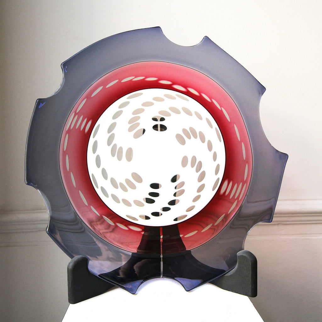 Stuart Akroyd - Glass New Funk Limited Edition Plate - DESIGNYARD, Dublin Ireland.