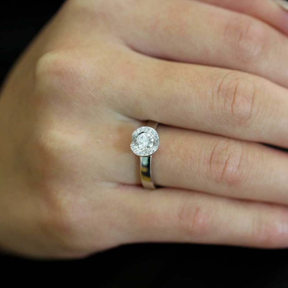 Andrew Geoghegan - 18k White Gold Diamond Fission Ring - DESIGNYARD, Dublin Ireland.
