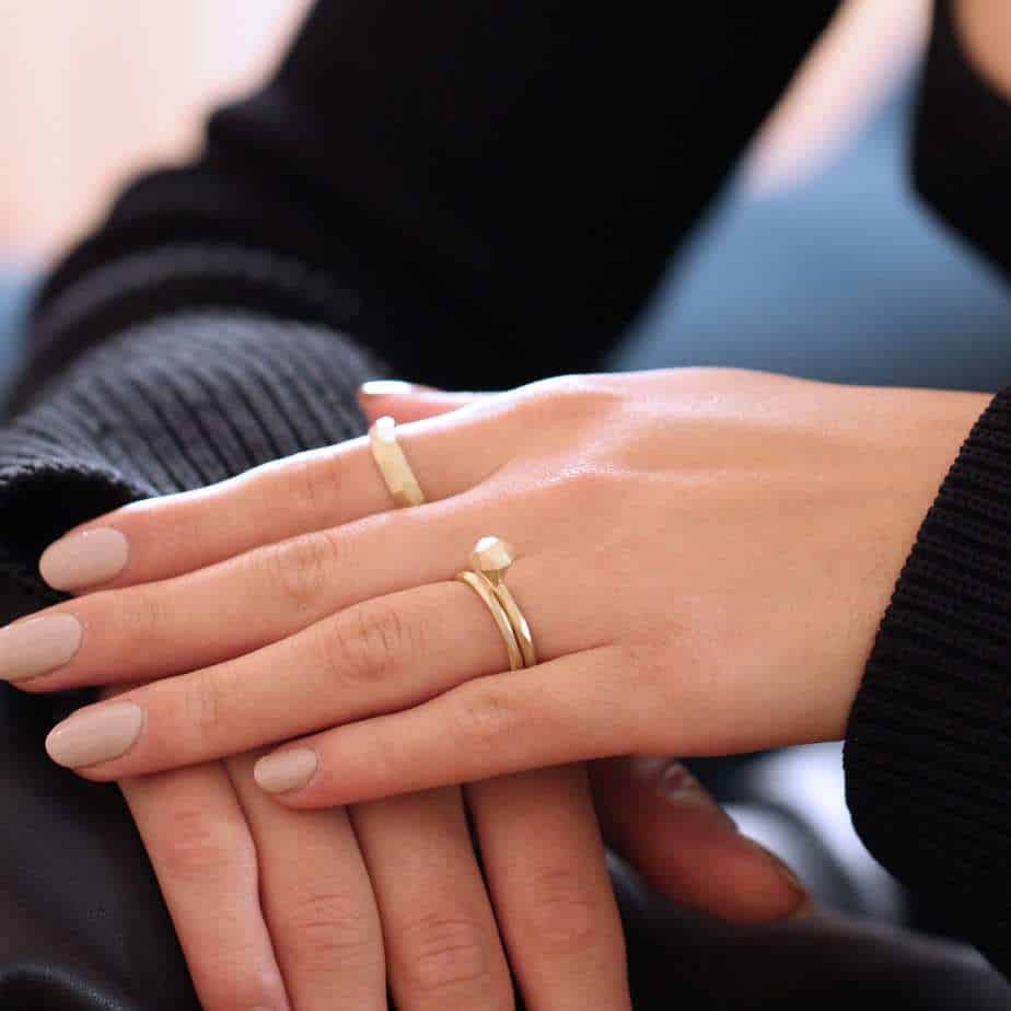 Atelier Luz - 14k Yellow Gold 2mm Honey Ring - DESIGNYARD, Dublin Ireland.