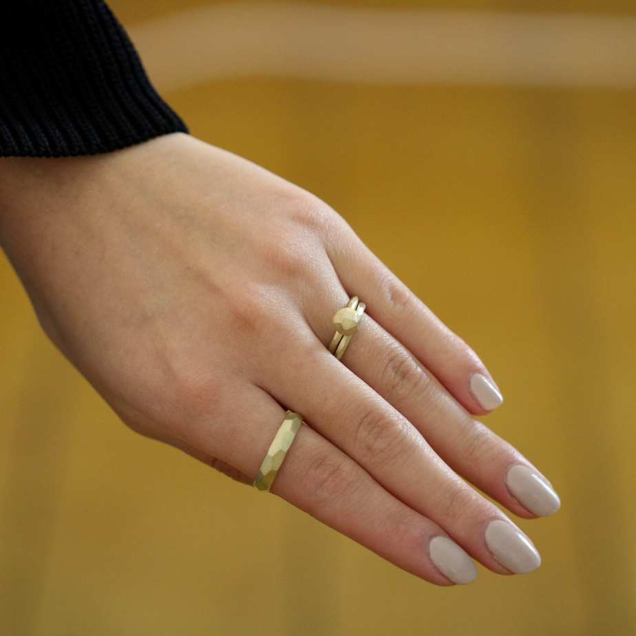 Atelier Luz - 14k Yellow Gold 2mm Honey Ring - DESIGNYARD, Dublin Ireland.
