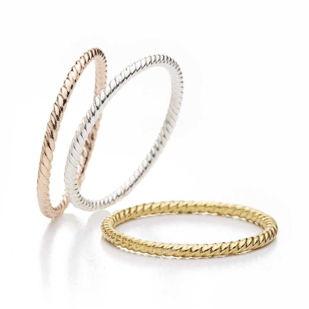 Brigitte Adolph - 18k Rose Gold Annemarie wedding Ring - DESIGNYARD no 1 for contemporary jewellery Dublin Ireland.