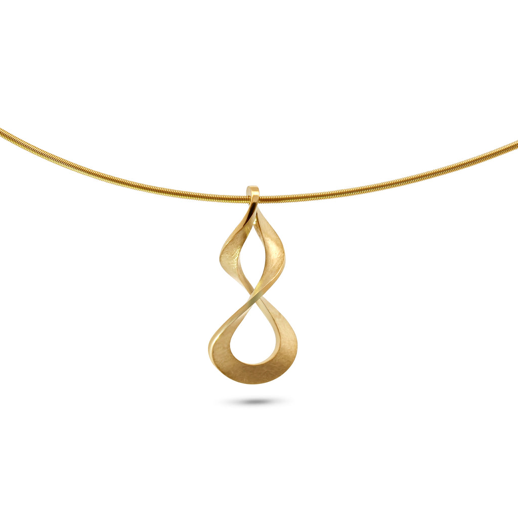 Cardillac - 14k Yellow Gold Curl Necklace - DESIGNYARD, Dublin Ireland.
