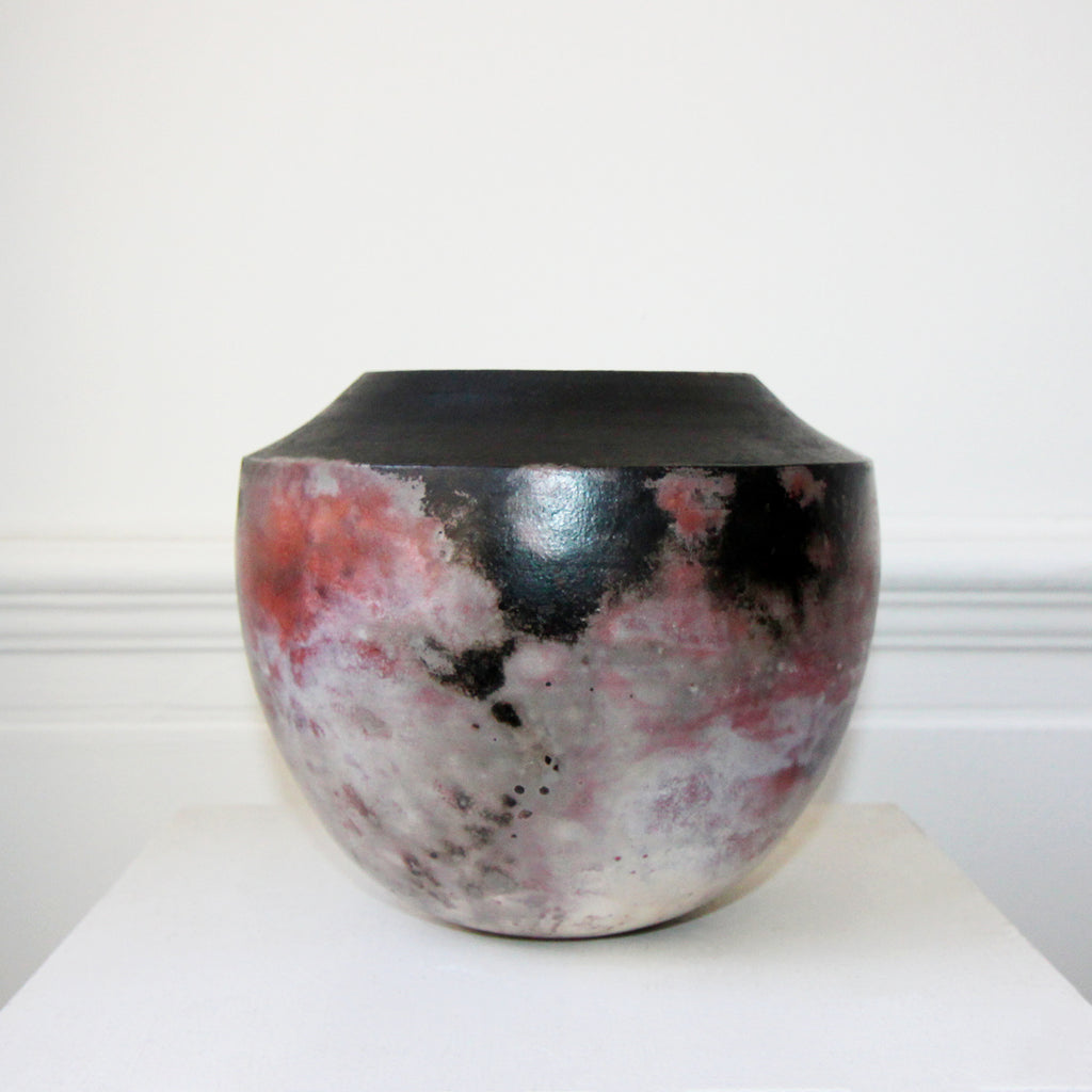 Claire Molloy - Saggar Fired Vessel - DESIGNYARD, Dublin Ireland.