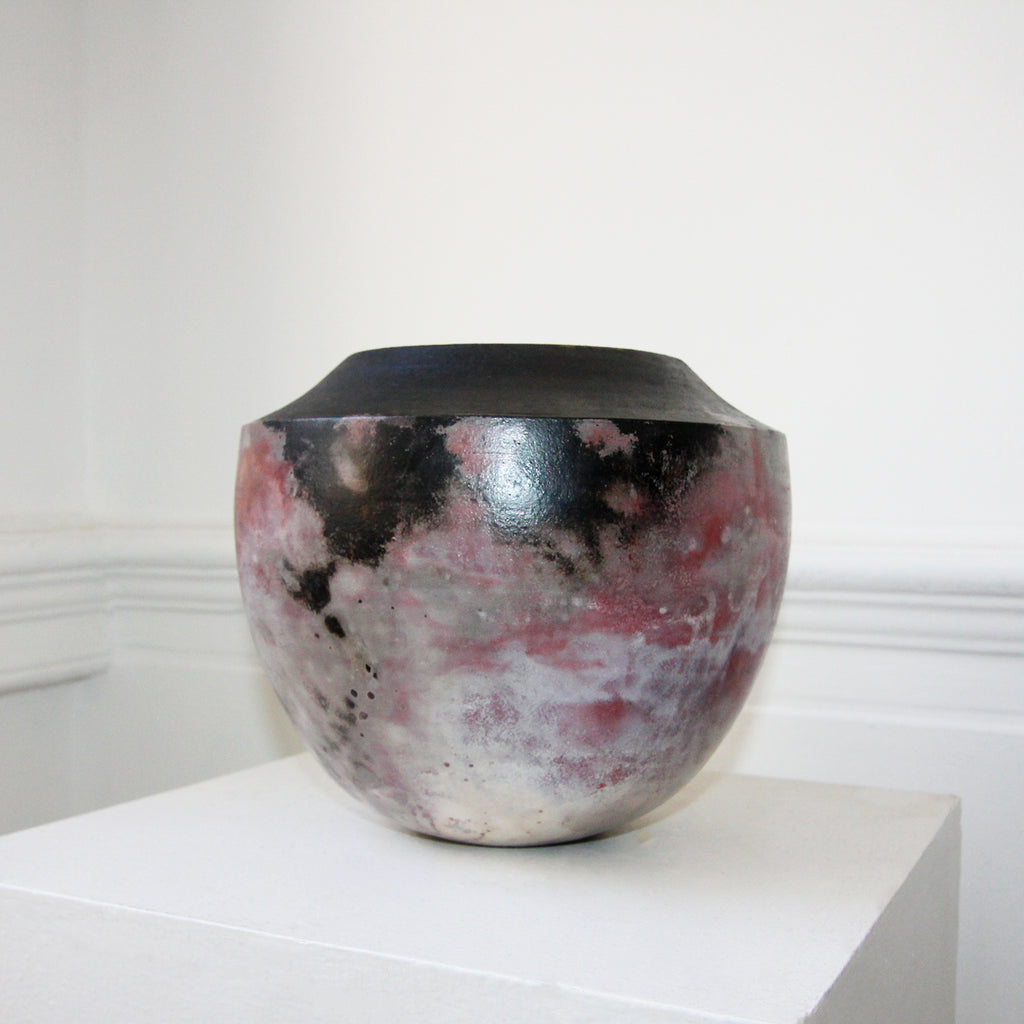 Claire Molloy - Saggar Fired Vessel - DESIGNYARD, Dublin Ireland.