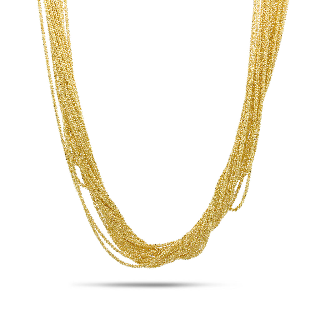 Claudia Milic - Sterling Silver Shine Gold Collier Necklace - DESIGNYARD, Dublin Ireland.