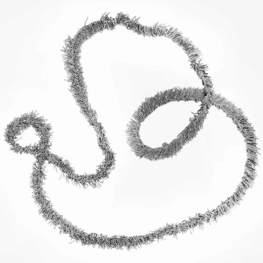 Photograph 1 of Claudia Milic's Contemporary Sterling Silver Siara Long Chain Necklace. Available on DESIGNYARD.com and in our Jewellery Shop Dublin, Ireland. Free Worldwide Shipping with DHL.