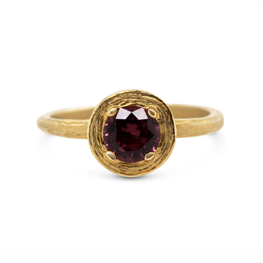 Diana Porter - 9k Fair Trade Yellow Gold Spinel Ring - DESIGNYARD, Dublin Ireland.