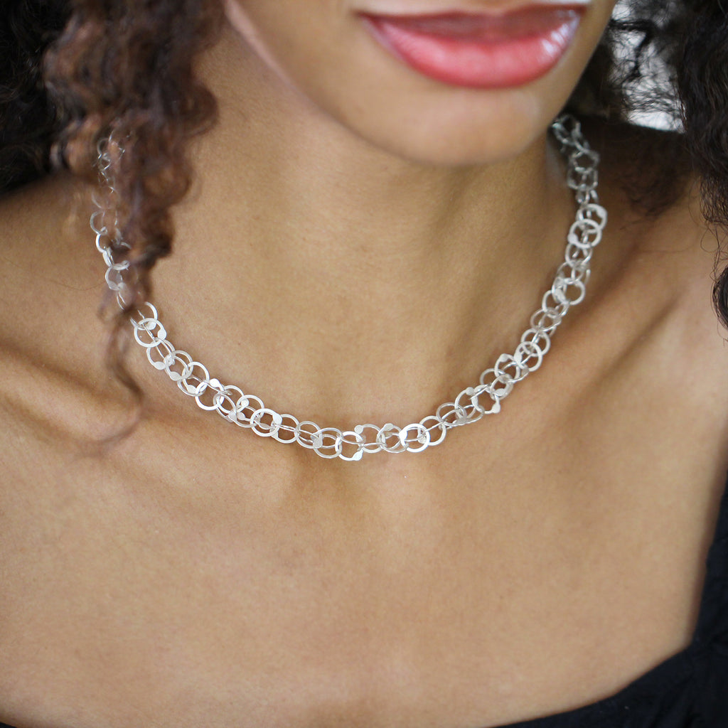 Erik Urbschat - Sterling Silver Queue GS Necklace - DESIGNYARD, Dublin Ireland.